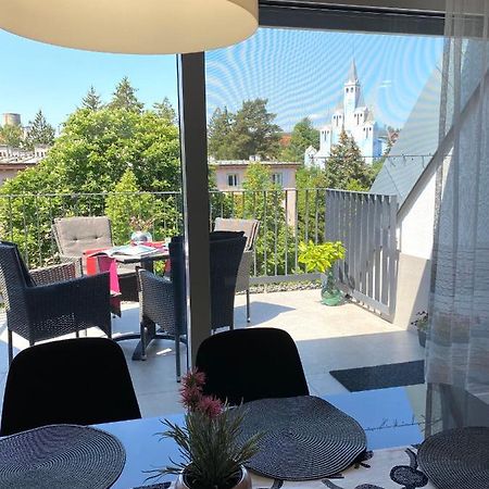 Atrium Apartman Heviz Mit Panoramaterrasse Und Tiefgarage Exterior foto