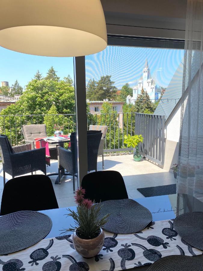 Atrium Apartman Heviz Mit Panoramaterrasse Und Tiefgarage Exterior foto